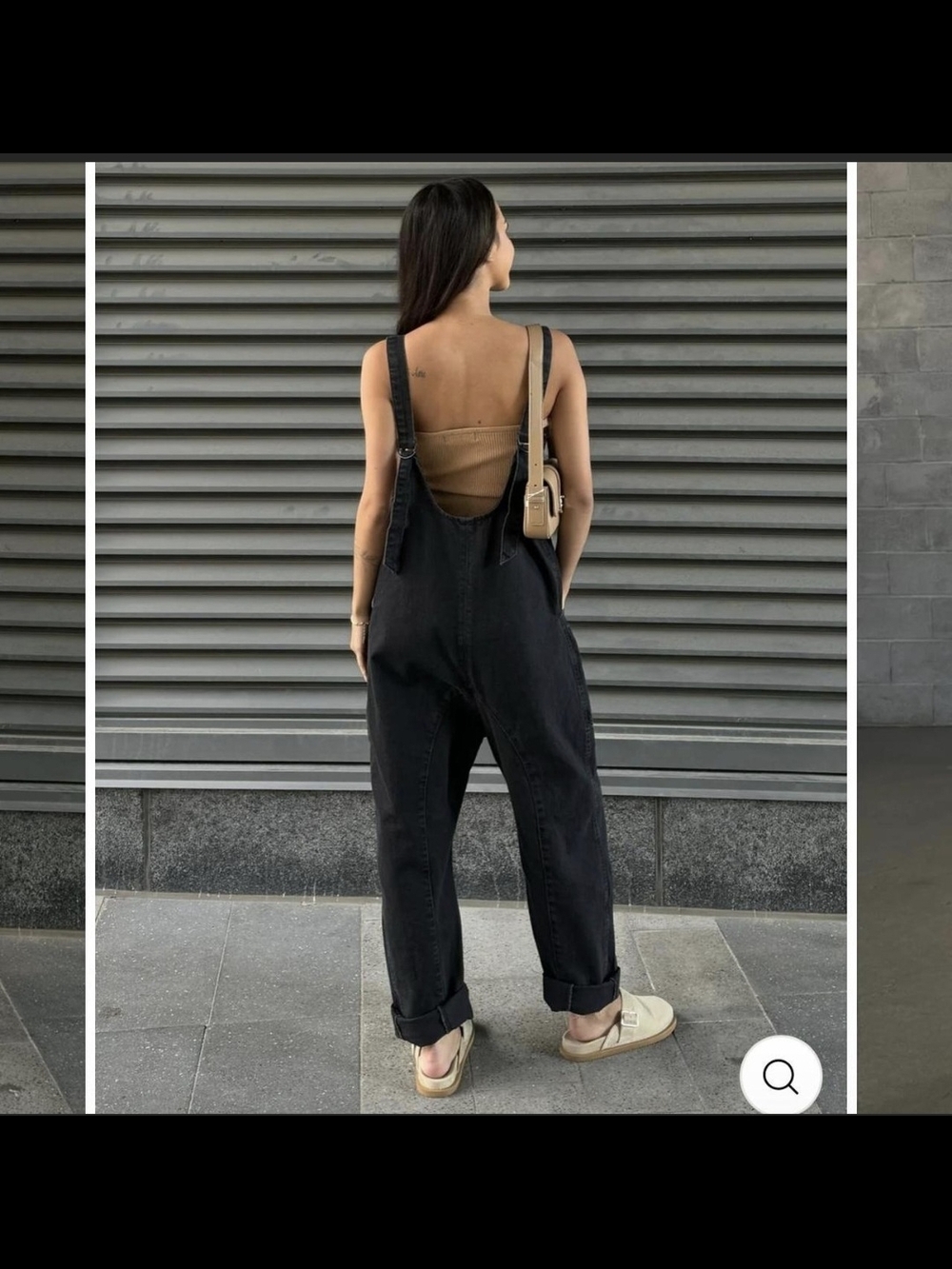 We The Free Washed Black High Roller Jumpsuit - Picture 3 of 4